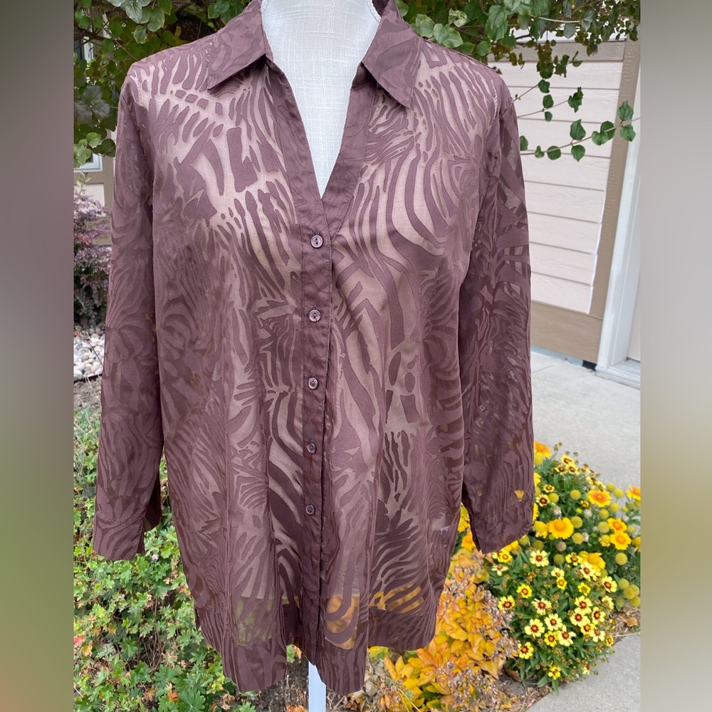 Zebra 🦓 Blouse Size XL
